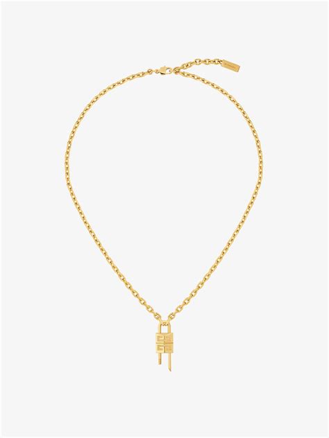 givenchy mini lock necklace